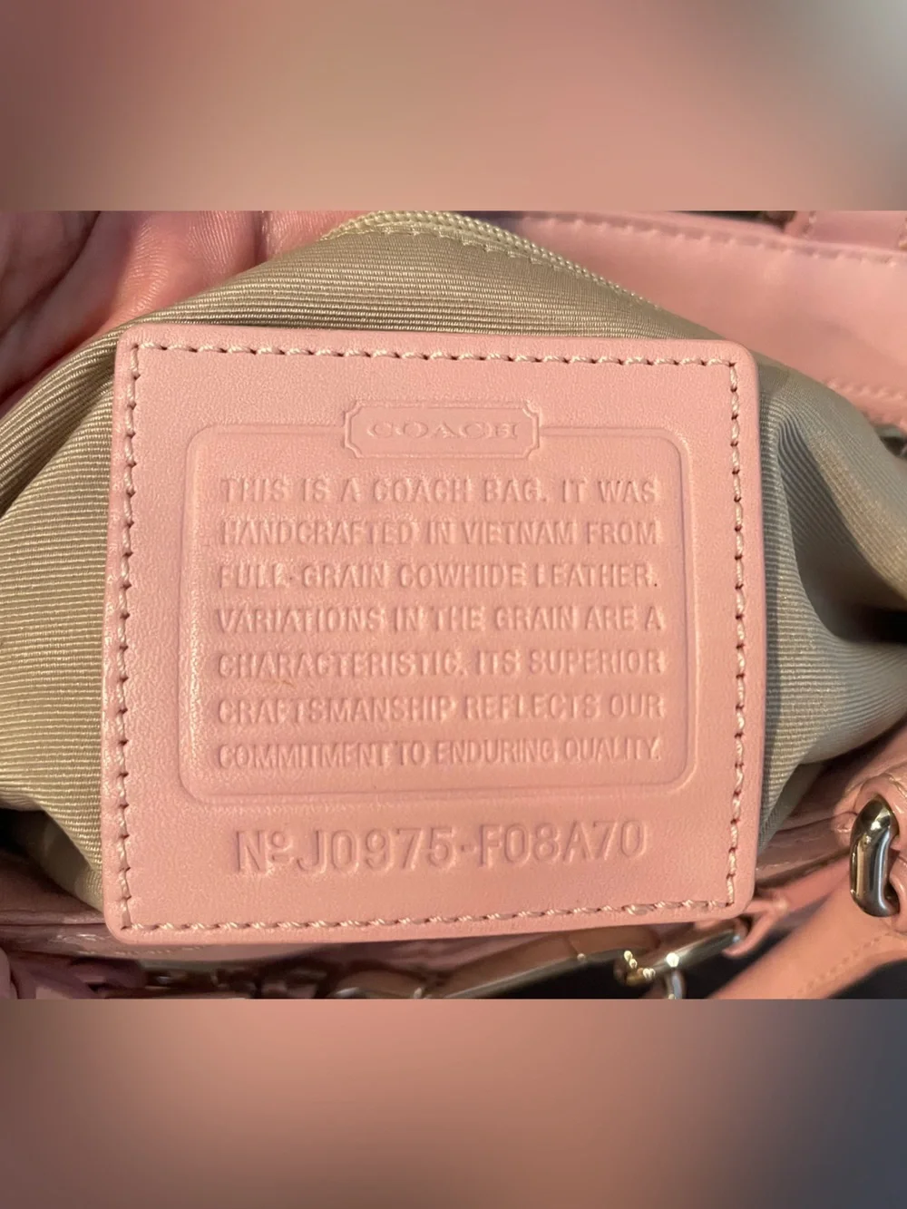 Coach Soft Pink Structured Leather Tote Bag - Women's Handbag y2k carryall
